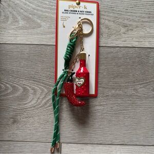 Piper K Chili Pepper And Hot Sauce Charm And Key Chain 🌶️🌶️🌶️